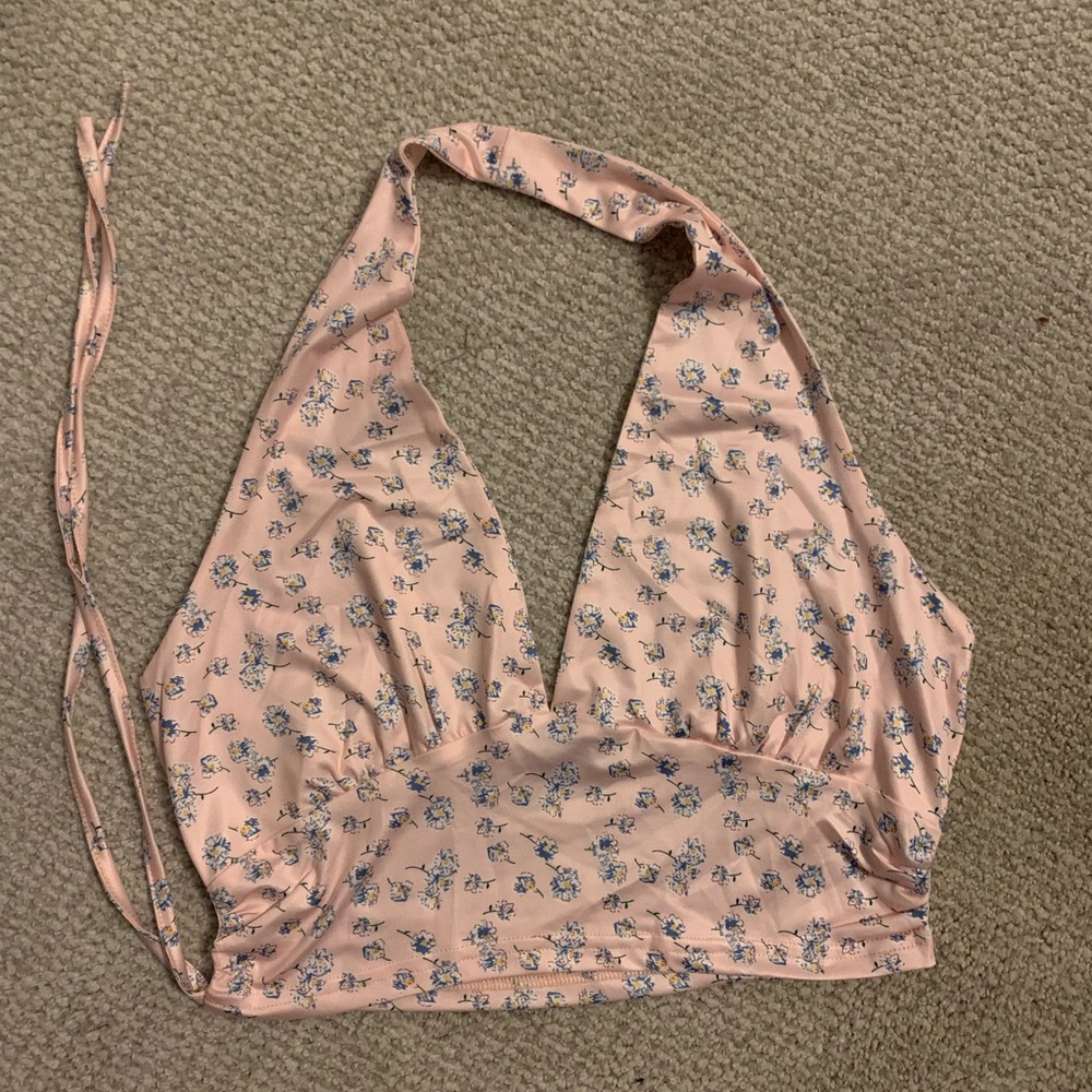 Silk halter top